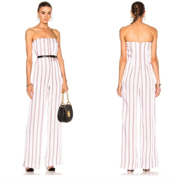 Veronica Beard Bandstand Jumpsuit Striped Size 4 - Picture 5 of 8